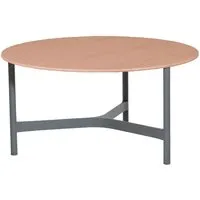 cane-line outdoor table basse twist - poterie en terre cuite - gris clair - ø 90 cm