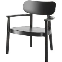 thonet fauteuil en bois avec accoudoirs 119 mf - hêtre noir (tp29) teinté