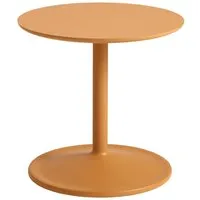 muuto table basse soft side  - orange - ø41