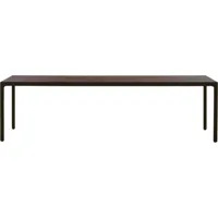 tribù table de salle à manger illum étroite - piombo - wengé - 267 x 71 cm