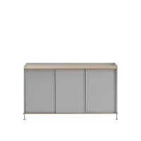 muuto enfold sideboard - chêne/gris clair - 148 x 45 cm