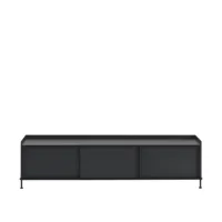 muuto enfold sideboard - noir/noir - 186 x 45 cm