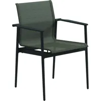 gloster chaise avec accoudoirs aluminium 180 - granite