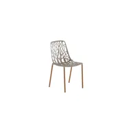 fast chaise de jardin forest iroko - pearly gold