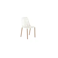 fast chaise de jardin forest iroko - creamy white