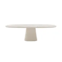 b&b italia table de salle à manger rectangulaire allure o' - blanc