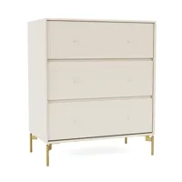 montana commode carry - oat - pied 12,6cm laiton