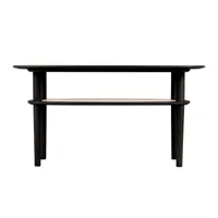 umage table basse together - chêne noir - rectangulaire
