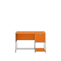 usm haller bureau avec porte rabattable - 26 orange pur