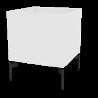 montana caisson colour box i - new white - pied 12,6cm noir