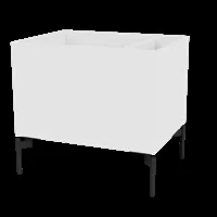 montana caisson colour box ii - new white - pied 12,6cm noir