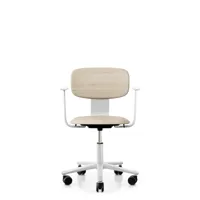 hag chaise de bureau tion 2200 avec accoudoirs - blanc