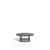 new works table basse florence - mabre noir marquina