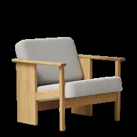 form&refine fauteuil block en chêne - gabriel grain