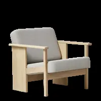 form&refine fauteuil block en chêne blanc - gabriel grain