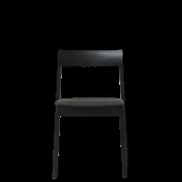 form&refine chaise rembourrée blueprint - chêne teint en noir