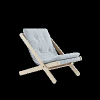 karup design chaise pliante boogie - 611 beach blue - karup200raw