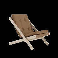 karup design chaise pliante boogie - 755 mocca - karup200raw