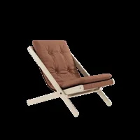 karup design chaise pliante boogie - 759 clay brown - karup200raw