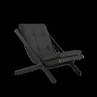 karup design chaise pliante boogie - 734 dark grey - karup202blacklacquered