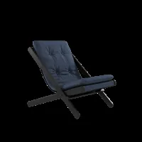 karup design chaise pliante boogie - 737 navy - karup202blacklacquered