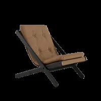 karup design chaise pliante boogie - 755 mocca - karup202blacklacquered