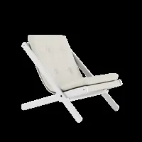 karup design chaise pliante boogie - 701 natural - karup205whitelacquered