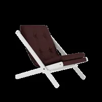 karup design chaise pliante boogie - 715 brown - karup205whitelacquered