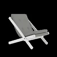 karup design chaise pliante boogie - 746 grey - karup205whitelacquered