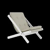 karup design chaise pliante boogie - 914 linen - karup205whitelacquered