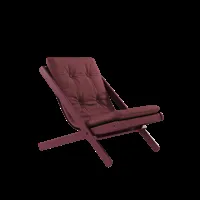karup design chaise pliante boogie - 710 bordeaux - karup210siestaredlacquered