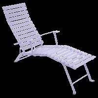 fermob chaise longue bistro métal - d1 guimauve