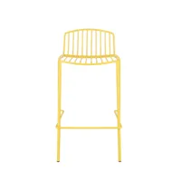 jan kurtz chaise de bar mori - jaune - hauteur d'assise 65 cm