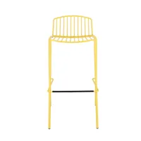 jan kurtz chaise de bar mori - jaune - hauteur d'assise 75 cm