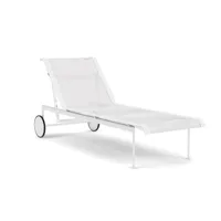 knoll international 1966 chaise longue réglable - blanc