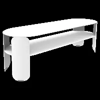 fermob table d'appoint basse bebop - 01 blanc coton