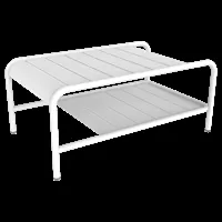 fermob table basse luxembourg 90 x 55 cm - 01 blanc coton