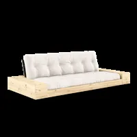 karup design base canapé-lit avec boxes latéraux - 701 natural - karup102blacklacquered
