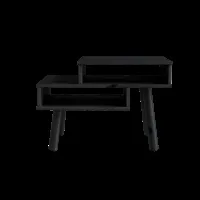 karup design hako table basse - 102 black lacquered
