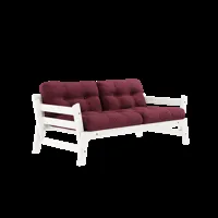 karup design step sofa - 710 bordeaux - karup105whitelacquered