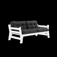 karup design step sofa - 734 dark grey - karup105whitelacquered