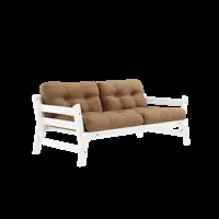 karup design step sofa - 755 mocca - karup105whitelacquered