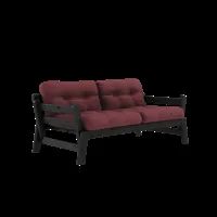 karup design step sofa - 710 bordeaux - 202 black lacquered
