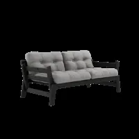 karup design step sofa - 746 grey - 202 black lacquered