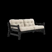 karup design step sofa - 747 beige - 202 black lacquered