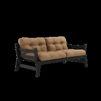 karup design step sofa - 755 mocca - 202 black lacquered