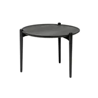 design house stockholm aria table d'appoint high - solid oak black
