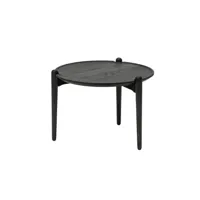 design house stockholm table d'appoint aria basse - noir