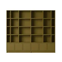muuto bibliothèque stacked configuration 1 - brown green