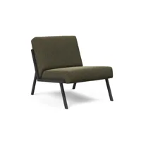 innovation living fauteuil vikko - bouclé forest green
